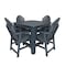 Highwood Usa Hamilton 5pc Square Counter Height Outdoor Patio Furniture Dining Set AD-CNA44-FBE - alternate 1